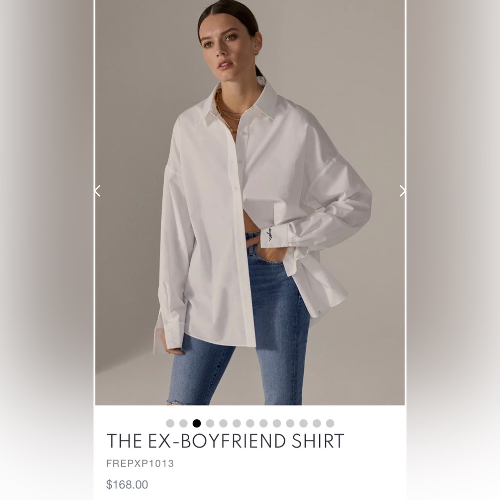 FAVORITE DAUGHTER POPLIN THE EX-BOYFRIEND SHIRT